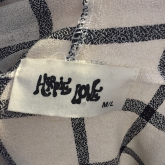 Hippie Love Open Cardigan Window Pain Size M / L - Picture 7 of 7